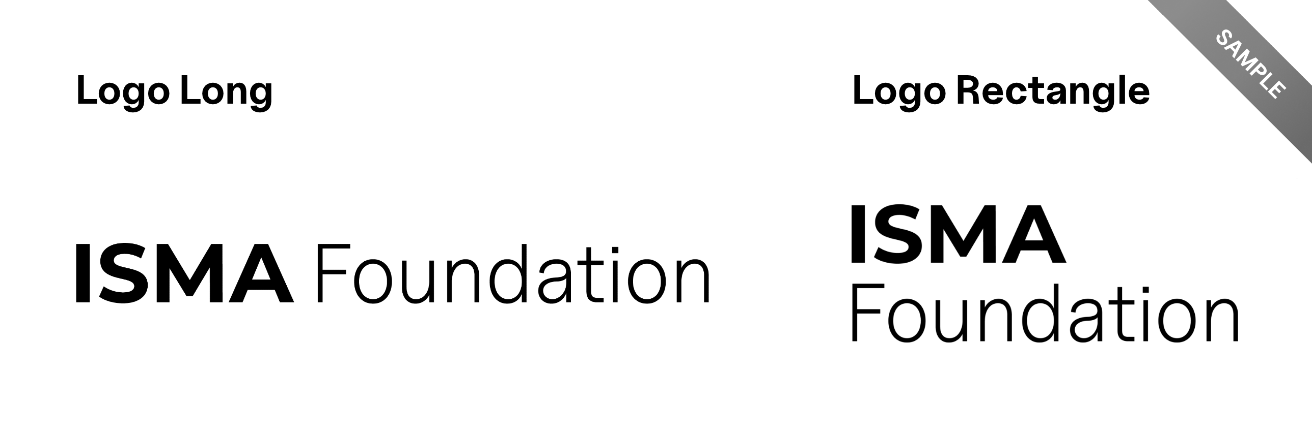 Perbandingan Logo Long dan Logo Rectangle ISMA Foundation